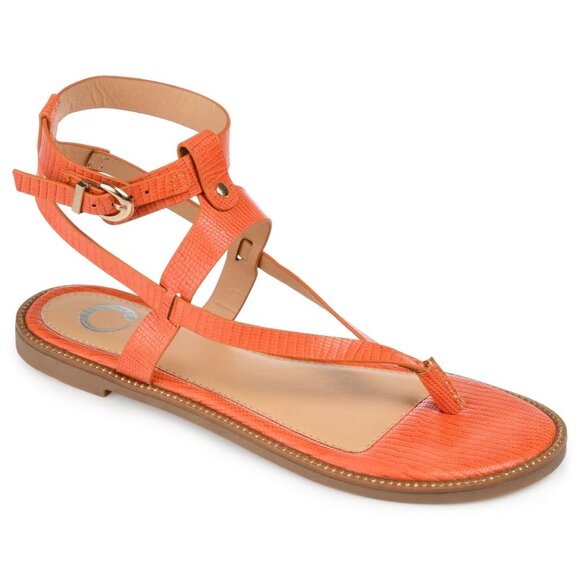 Journee Collection Womens Tangie Flat Wedge Sandals 11 MSRP $69 - Picture 1 of 4
